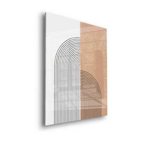 Schwungvolle Linien Acrylglaskunst