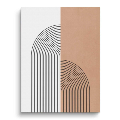 Schwungvolle Linien Leinwandbild
