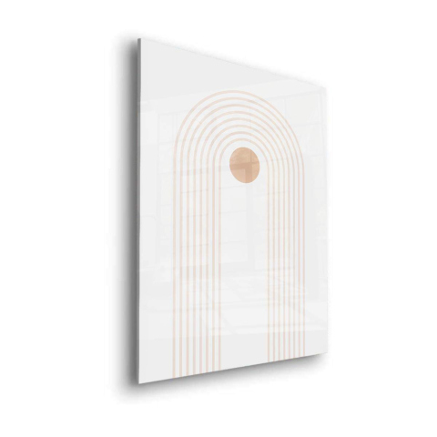 Minimalistische Bogen Acrylglaskunst