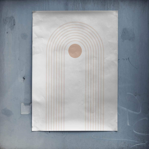 Minimalistische Bogen Poster