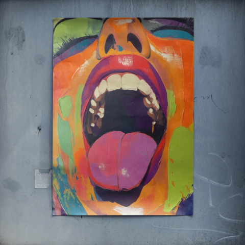 Screaming Mouth Poster Art
