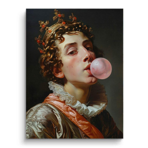 Bubblegum Blase Leinwandbild
