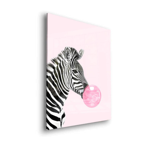 Pinke Blase Acrylglasbild