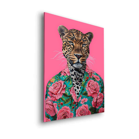 Animal stylé Tableau sur Dibond Mat