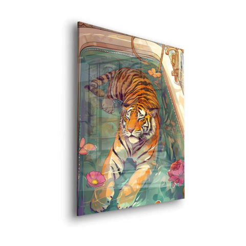 Tiger Acrylic Glass Art