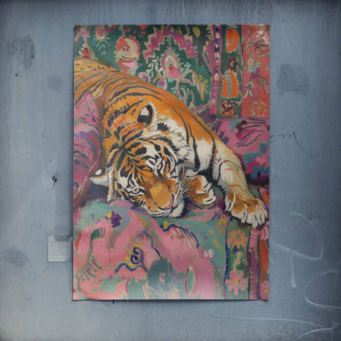 Liegender Tiger Poster