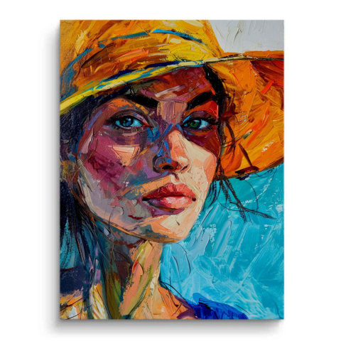 Sonnenuntergangsfrau PVC Matt
