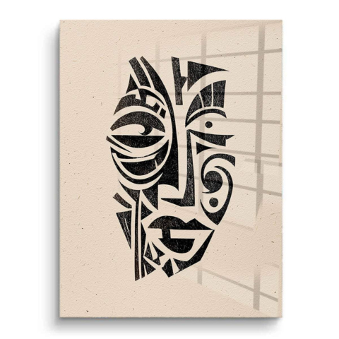 Afrikanische Maske PVC Glanz