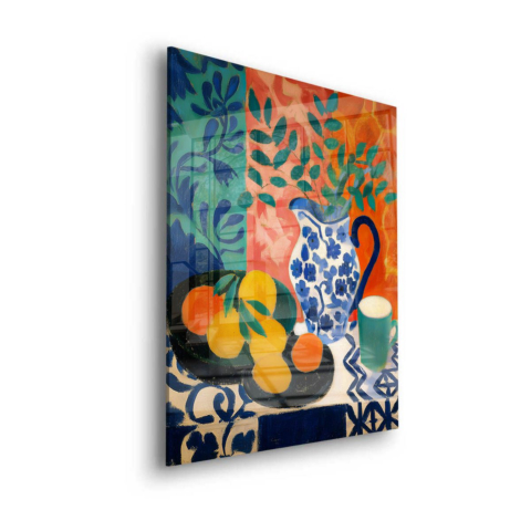 Früchte und Blumen Acrylglasbild
