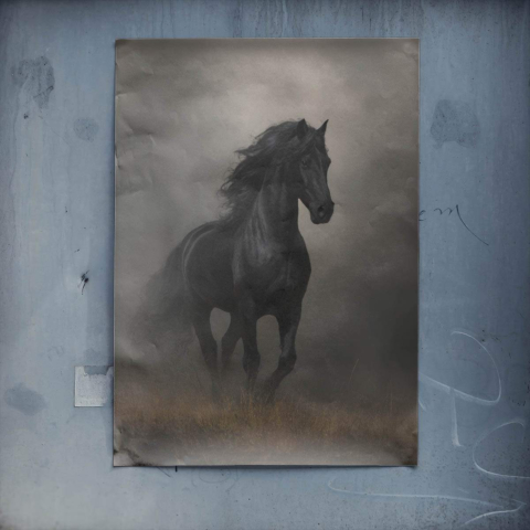 Schwarzes Hengst Poster
