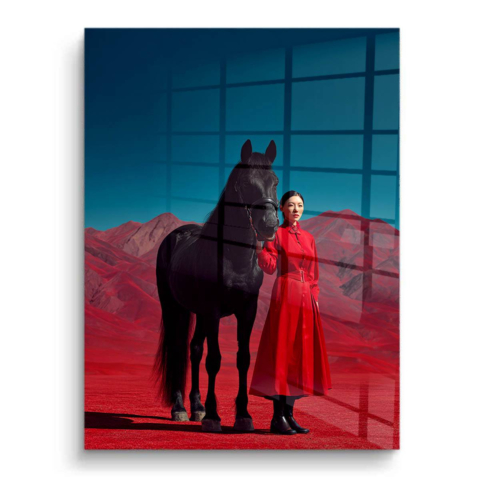 Montagne Rouge PVC Brillant