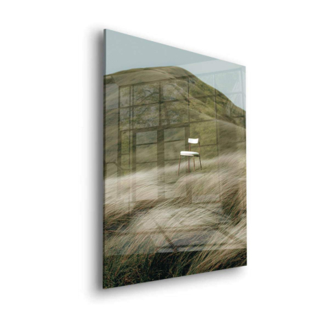 Leere Stuhl Acrylic Glassbild
