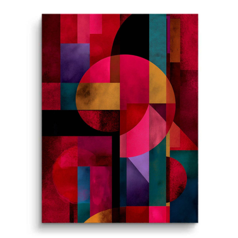 Glitch- geometrische Formen PVC Matt