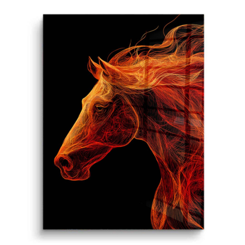 Cheval de feu PVC Brillant