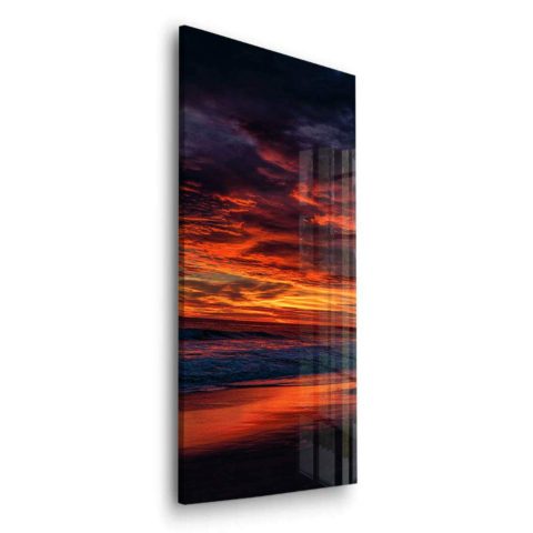 Sonnenuntergangsfeuer Acrylglasbild