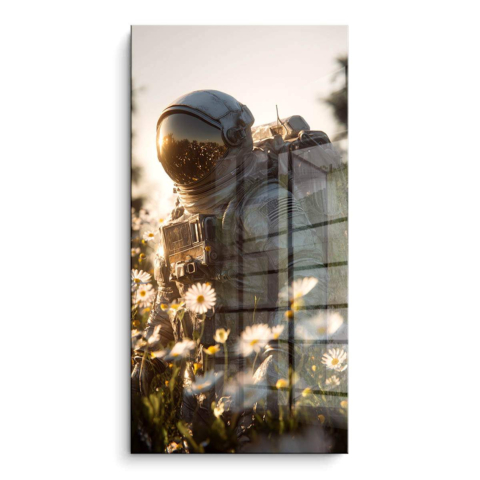 Astronaut In Field PVC Gloss Art