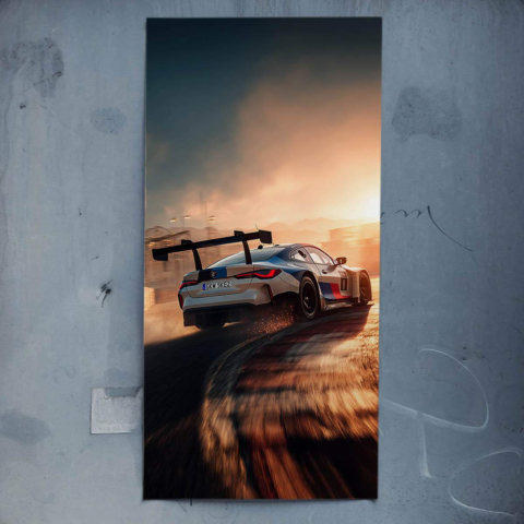 BMW Racing Car Plakat