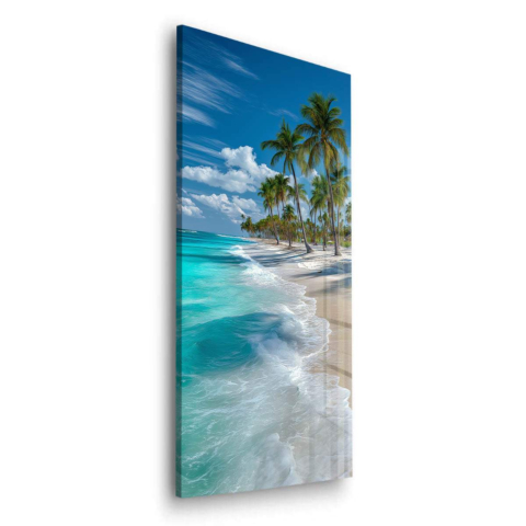 Tropical Beach Acrylic Glass Art