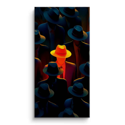 Mysteriöser Anführer Leinwandbild