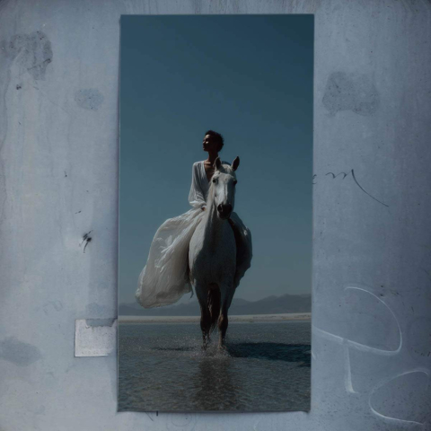 White Dress Poster Art