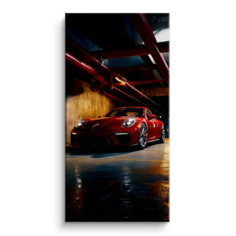 Red 911 Carrera Tableau sur Toile