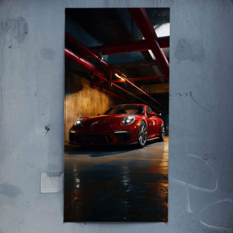 Red 911 Carrera Plakat