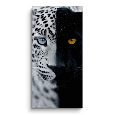 Panthera-Dualität Leinwandbild