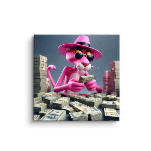 Pink Panther's Fortune PVC Mat Art