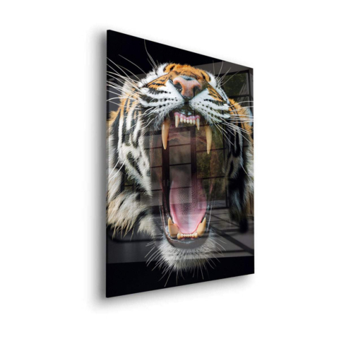 Majestic Roar Tiger Acrylic Glass Art