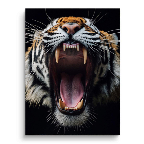 Majestic Roar Tiger Canvas Art