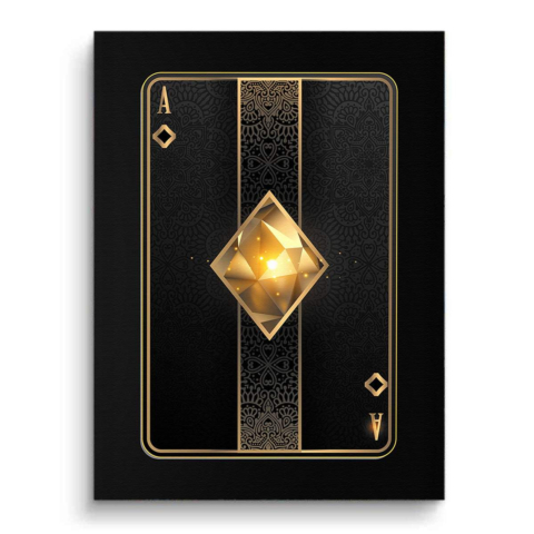 Ass der Diamanten Leinwandbild