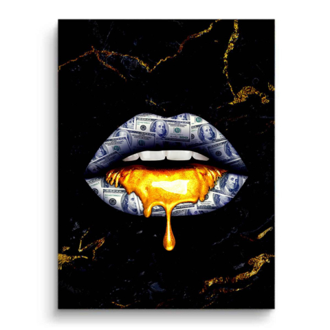 Goldener Tropfen PVC Matt Art