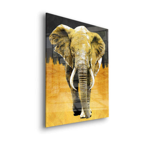 Elefante Arte en Vidrio Acrílico