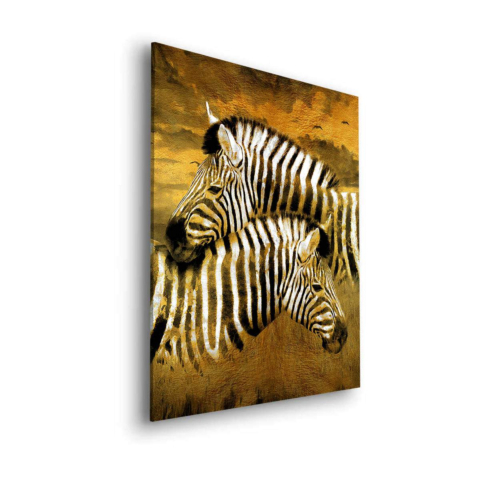 Zebras Cuadro sobre Dibond Mate