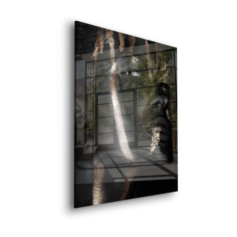Noir et or Verre Acrylique