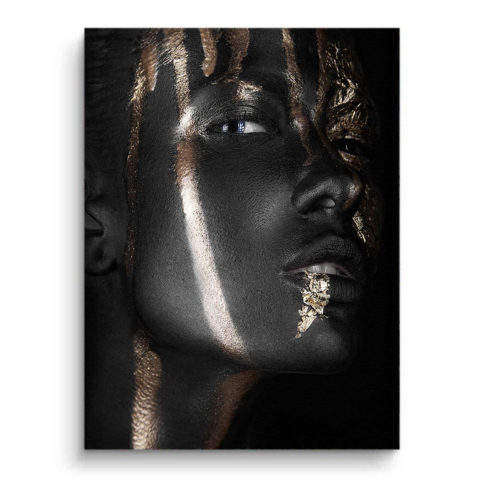Schwarzes Gold Leinwandbild