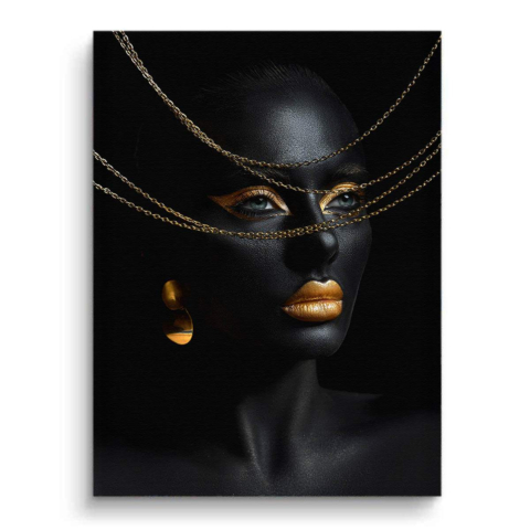 Schwarzes Gold Leinwandbild