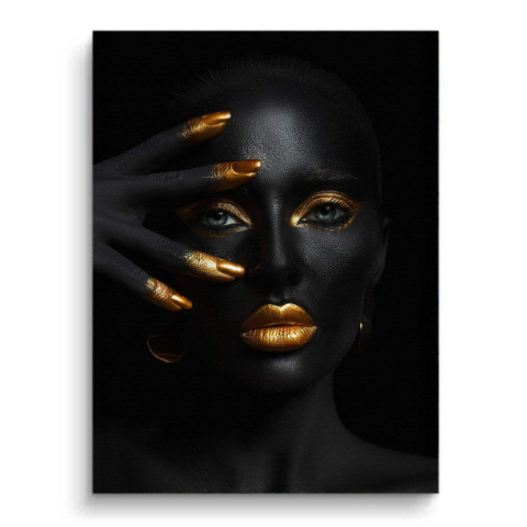 Goldener Glamour Leinwandbild