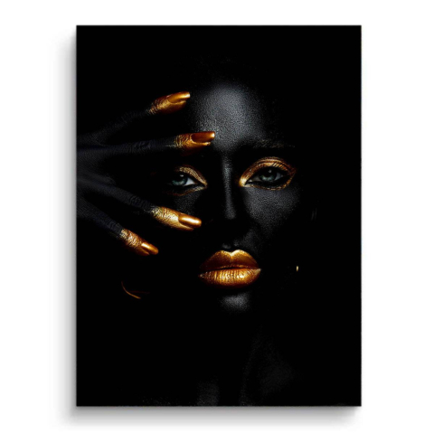 Goldener Glamour PVC Matt
