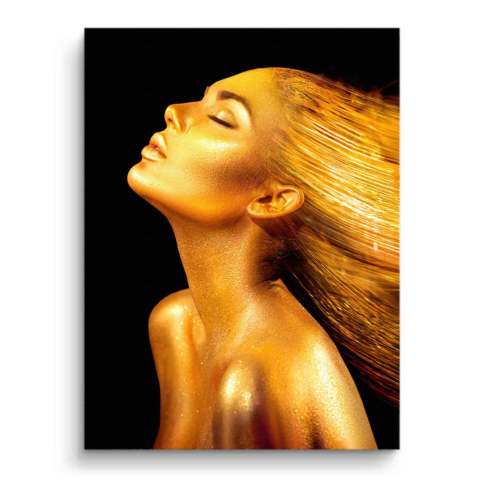 Goldene Aura Leinwandbild