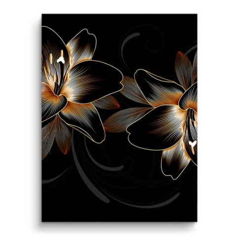 Goldene Lilien PVC Matt