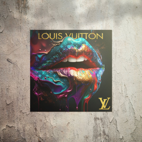 Lebendige Luxus Lippen Poster