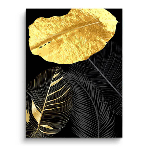 Goldene Blätter PVC Matt