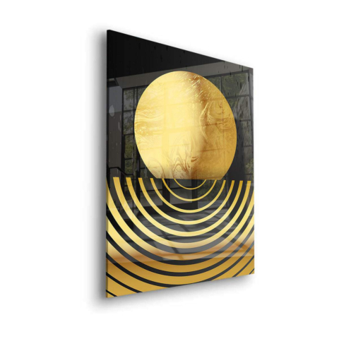 Goldene Kugel Acrylglasbild