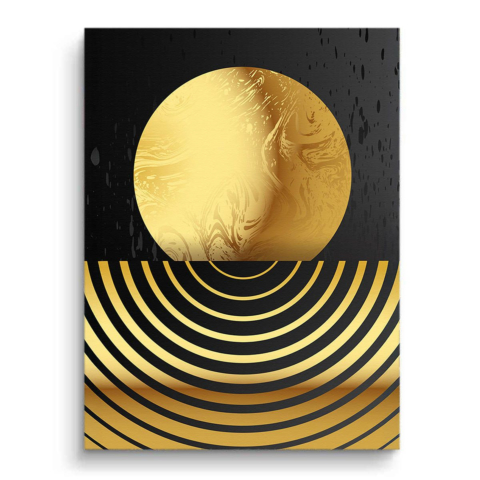 Goldene Kugel Leinwandbild