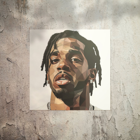 Polygonal Portrait Poster Art