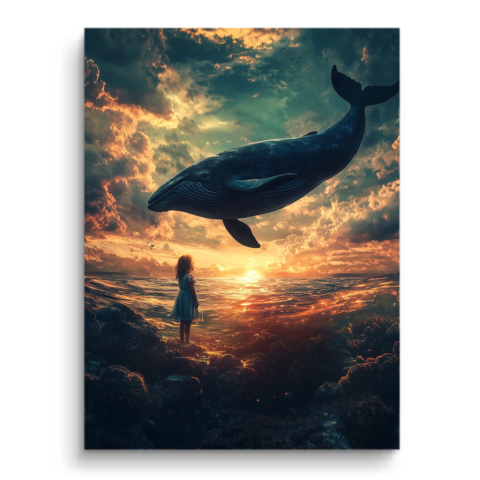 L'étreinte de la baleine PVC Mat