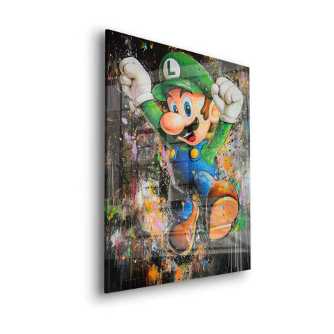 Lebendiger Luigi Sprung Acrylglas