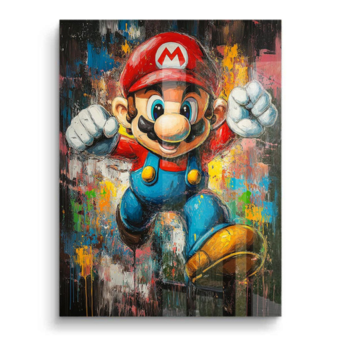 Dynamischer Mario PVC Glänzend