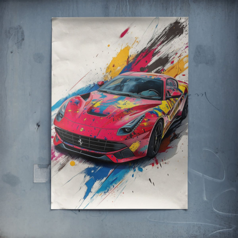 Lebhaftes Ferrari Poster Poster
